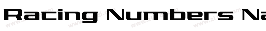 Racing Numbers Nas字体转换